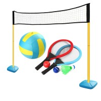 Masquedardos 3 In 1 Outdoor Game For Children. Volleyball, Tennis and Badminton 4792