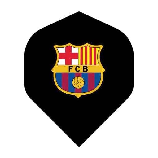 Masquedardos Feathers Barça Official license Fc Barcelona No2 Standard F2 Black with shield F4121