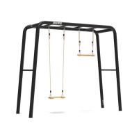 Masquedardos Metallic Park Berg Playbase Medium Tt with wooden seat + trapeze Be22.21.00.00