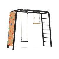 Masquedardos Metallic Park Berg Playbase Medium Tl with rubber seat + trapeze + climbing wall Be22.21.04.00