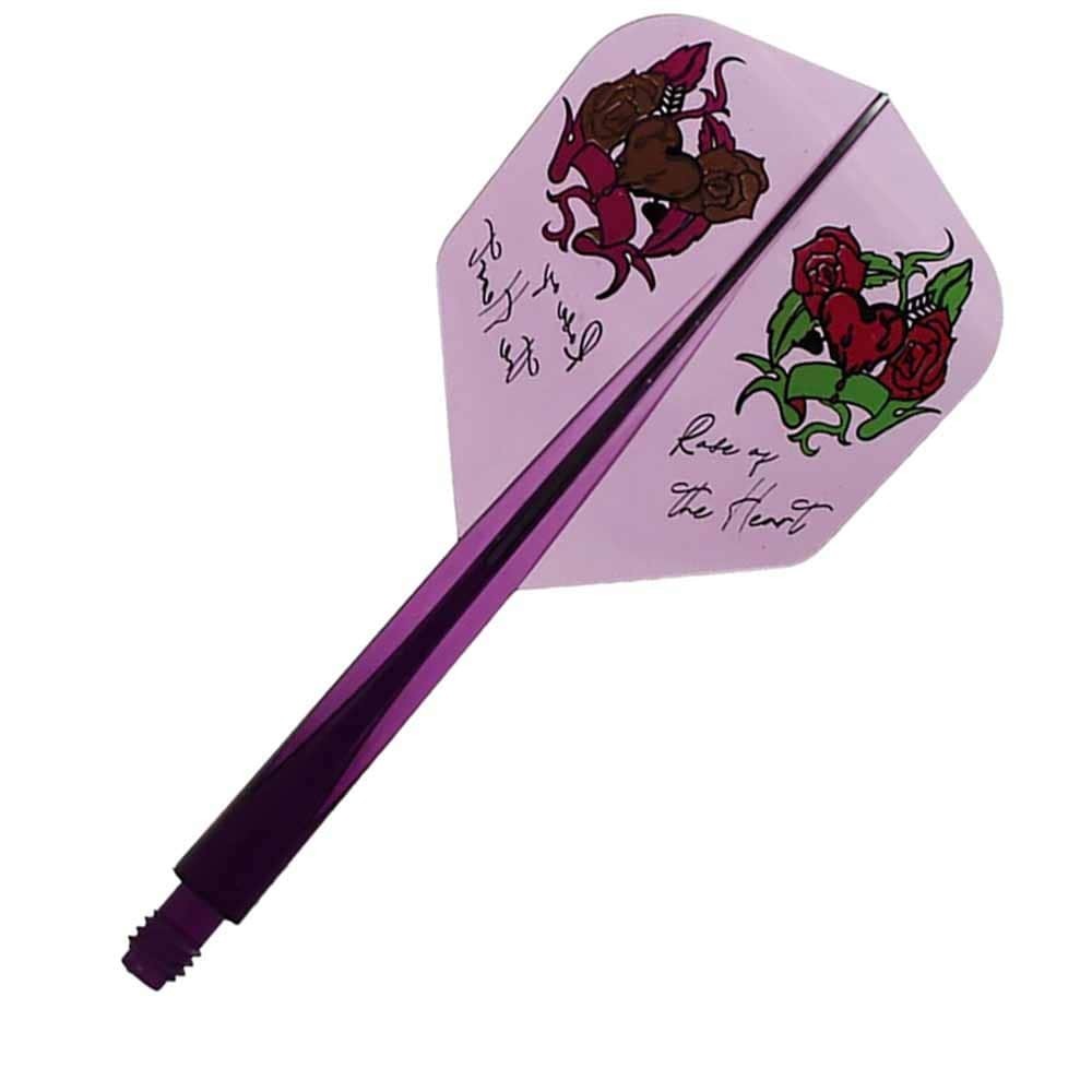 Masquedardos Plumas Condor Axe Rose Of The Heard Shape Clear Purple M 27.5m 3 Uds.