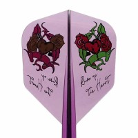 Masquedardos Plumas Condor Axe Rose Of The Heard Shape Clear Purple M 27.5m 3 Uds.