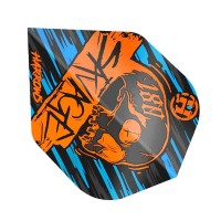 Masquedardos Feathers Harrows Darts Flights Savage Orange Blue and Hf8501