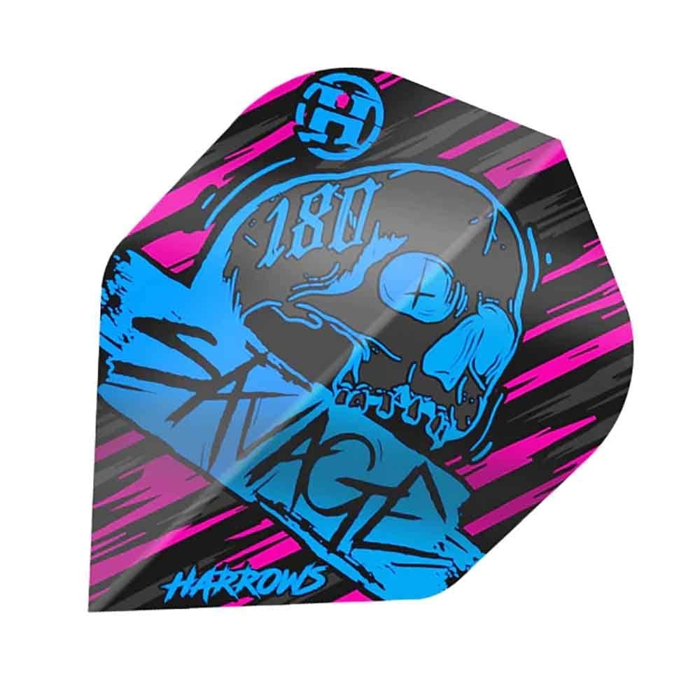 Masquedardos Peniaze Harrows Darts Flights Savage Aqua Pink Hf8503