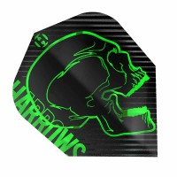 Masquedardos Plumas Harrows Darts Flights Rage Green Hf9500