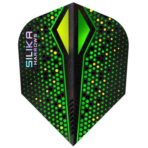 Masquedardos Plumas Harrows Darts Silica Colourshift Crystalline N6 X Verde Hf5141