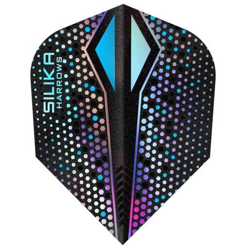 Masquedardos Plumas Harrows Darts Silika Colourshift Crystalline N6 X Silver Hf5143