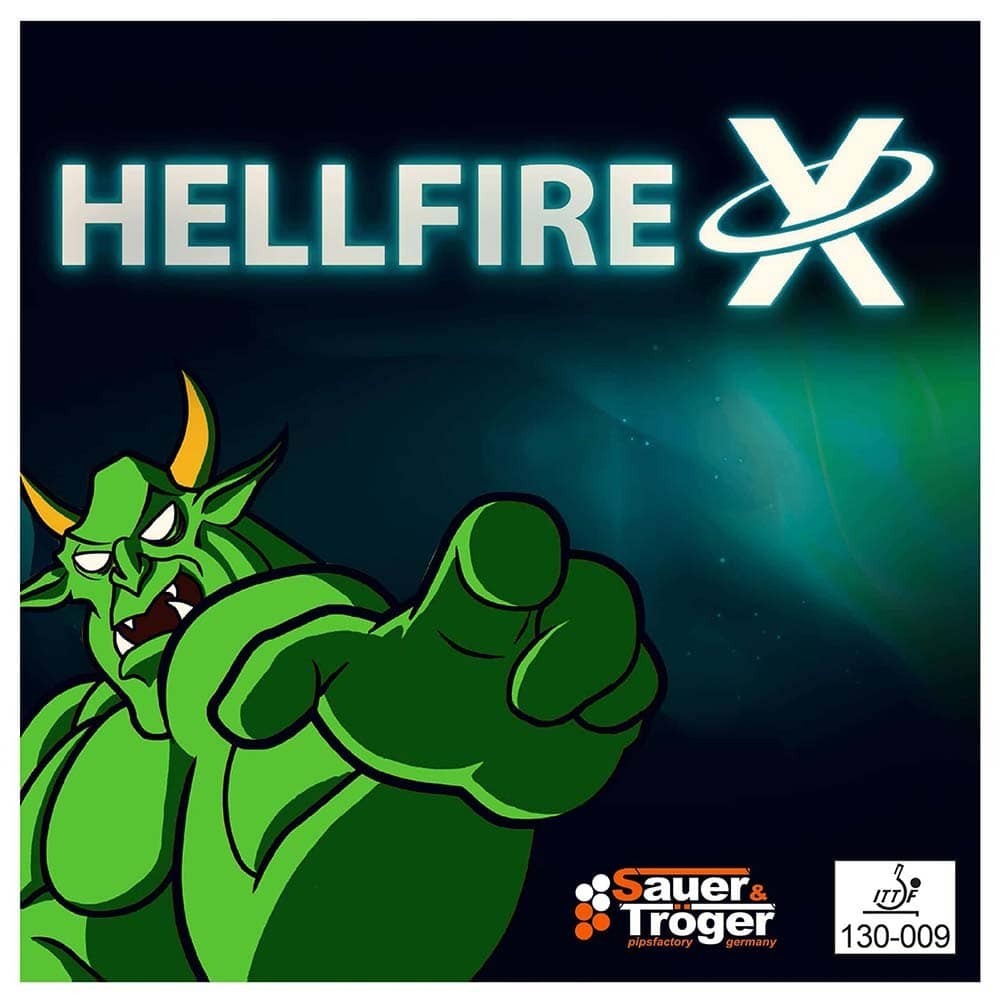 Masquedardos Guma za vesla za stolni tenis Sauer Troger Hellfire X Red Ox