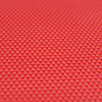 Masquedardos Caoutchouc de raquette de ping-pong Sauer Troger Schmerz rouge 0.5mm