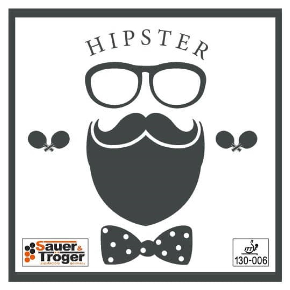 Masquedardos Sauer Troger Hipster červená guma na ping pong 1.9mm