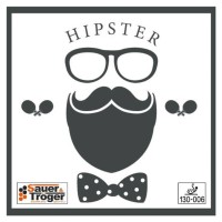 Masquedardos Remo de Ping Pong Sauer Troger Hipster Vermelho Borracha 1.9mm