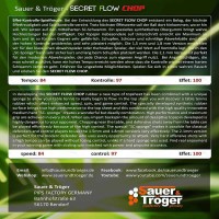 Masquedardos Гума за гребло за пинг-понг Sauer Troger Secret Flow Chop Red 1.0mm