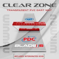 Masquedardos Ochrana podlahy Winmau Clearzone Pvc Dart Mat Int Oche 8213