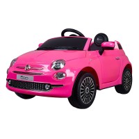 Masquedardos Fiat 500 Pink Electric Car With Radio Control Pt701