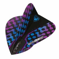 Masquedardos Plumas Winmau Darts Kite Blue, Black & Purple Kite Flight 6907.114