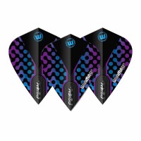 Masquedardos Plumas Winmau Darts Kite Blue, Black & Purple Kite Flight 6907.114