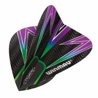 Masquedardos Winmau Darts Kite Feathers Schwarz, Grün und Lila Kite Flight 6907.116