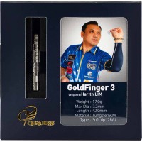 Masquedardos Šipke Cosmo Darts Gold Finger 3 Harith Lim
