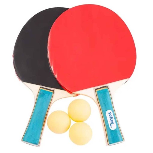 Masquedardos Lotul 2 Ping Pong Pala + 3 Pelots Softee Eqsi 70013