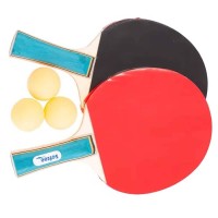 Masquedardos Lot 2 Ping-Pong-Schläger + 3 Pelots Softee Eqsi 70013