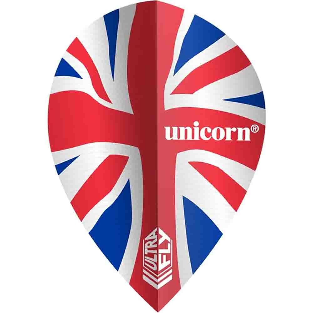 Masquedardos Suojat Unicorn Darts Ultrafly 100 Pear Union Jack Wave 68994