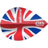 Masquedardos Suojat Unicorn Darts Ultrafly 100 Pear Union Jack Wave 68994