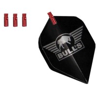 Masquedardos Protector Feathers Aluminum Bulls Red 3 units 56704