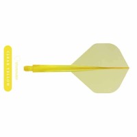 Masquedardos Plumas Condor Axe Standard Amarillo Claro Largo 33.5mm 3 Uds.