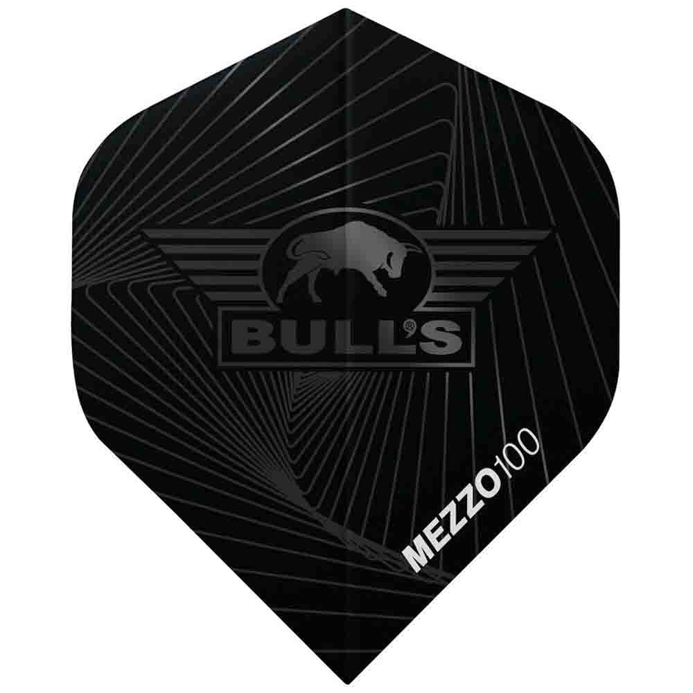 Masquedardos Plumas Bulls Darts Mezzo 100 No2 Standard Negro  50971