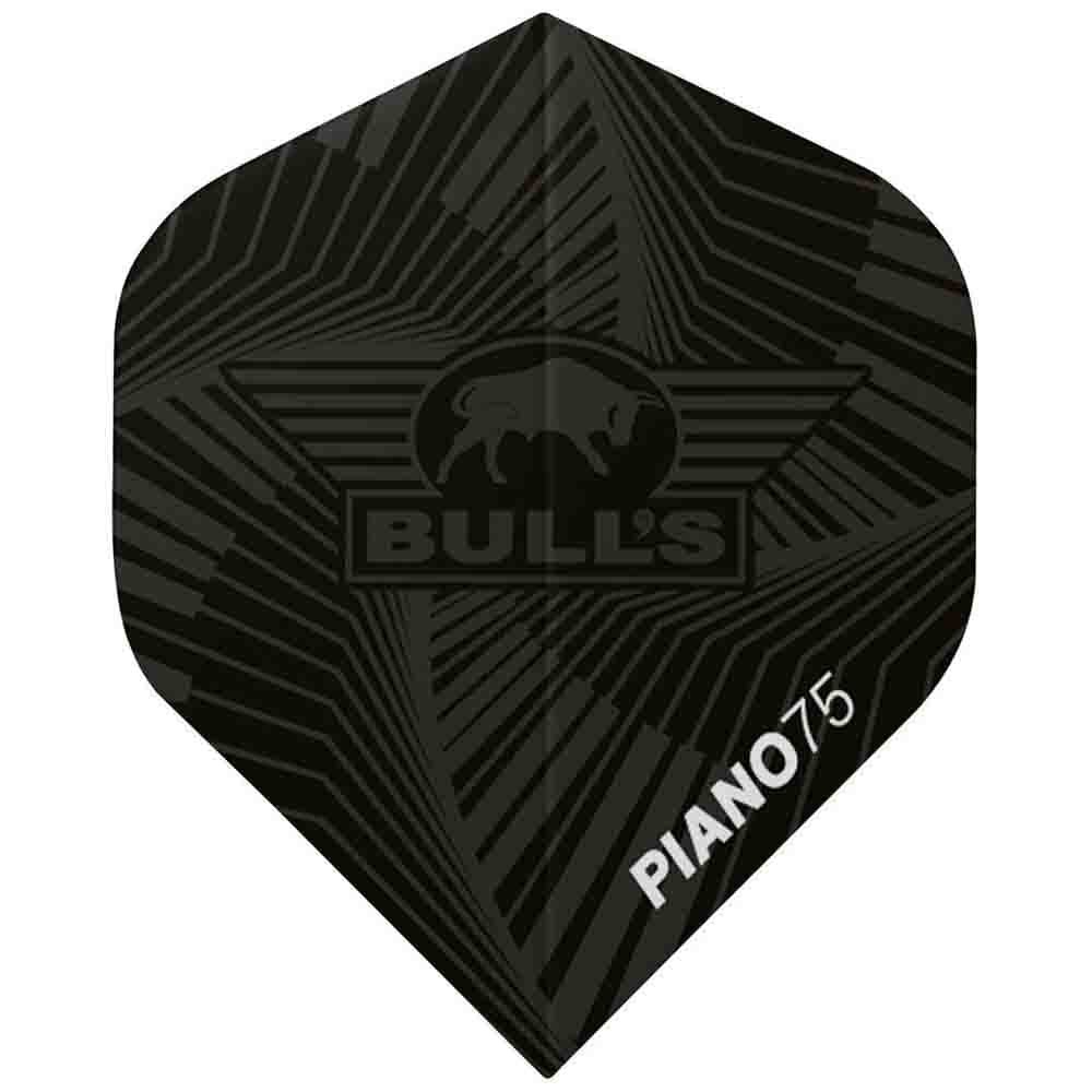 Masquedardos Plumas Bulls Darts Piano 75 No2 Standard Negro Bu-50987