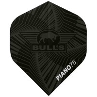 Masquedardos Plumas Bulls Darts Piano 75 No2 Standard Negro 5 Packs Bu-50994