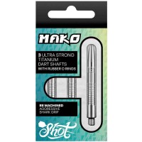 Masquedardos Cañas Shot Darts Mako Titanium Corta 35mm Sh-sm4103/s