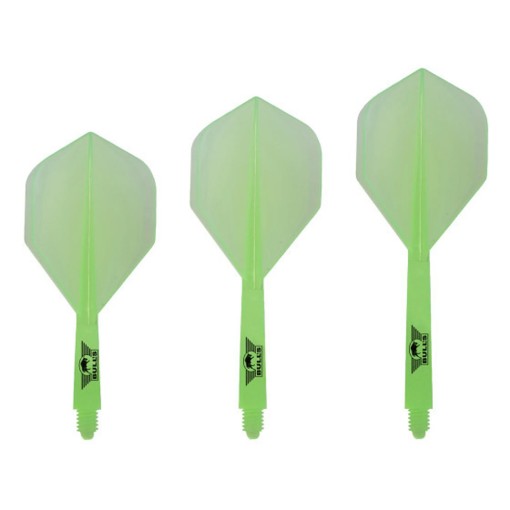 Masquedardos Plumas Bulls Darts Union Flights System Verde No2 Corta 59mm 50303