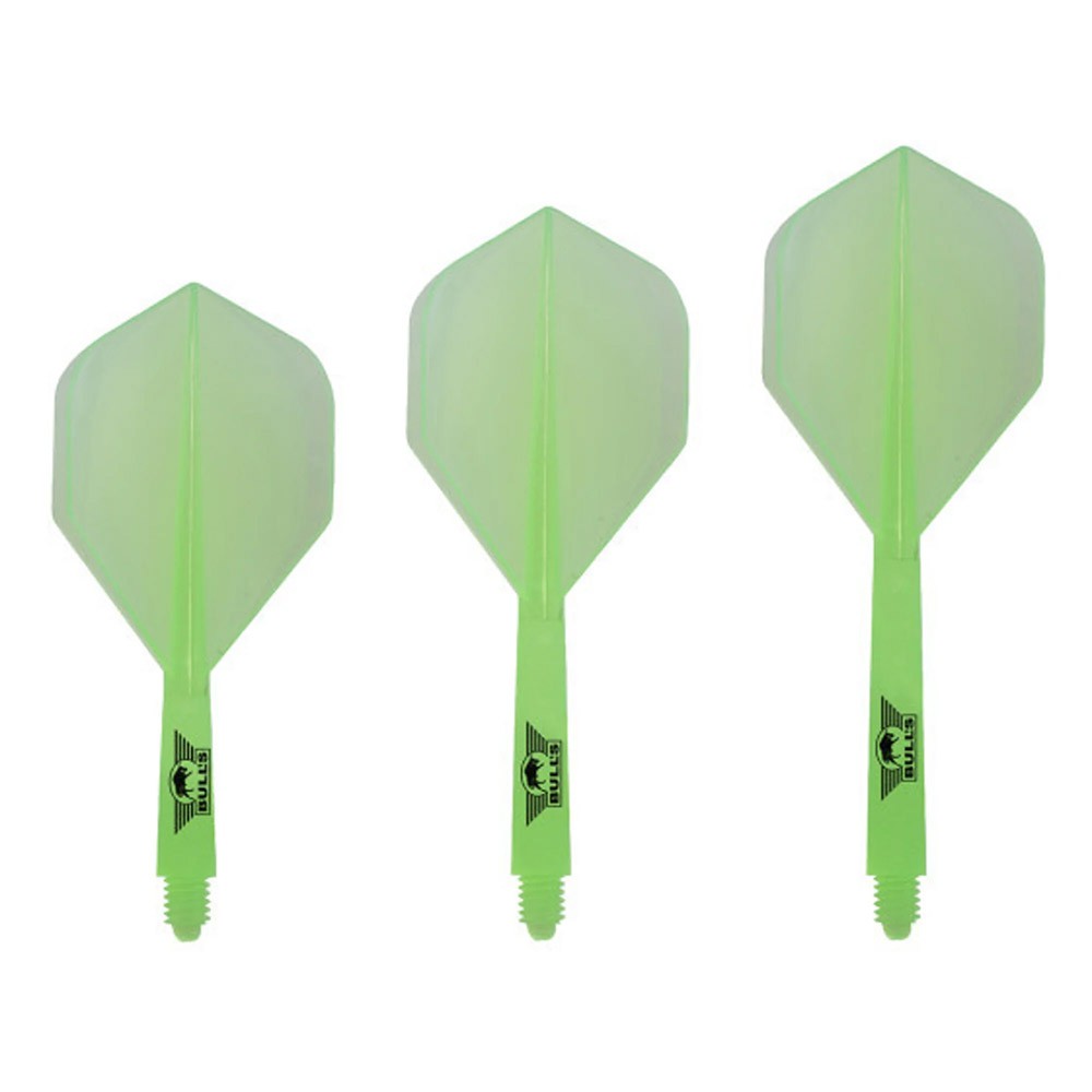 Masquedardos Plumas Bulls Darts Union Flights System Verde No2 Larga 71mm 50304