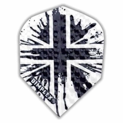 Masquedardos Plumas Harrows Darts Dimplex Union Jack Paint Splat 4005..