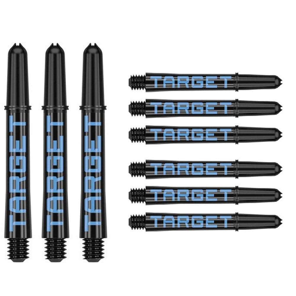 Masquedardos Cañas Target Pro Grip Tag Shaft Short 3 Sets Black Blue(34mm) 380322