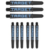 Masquedardos Cañas Target Pro Grip Tag Shaft Short 3 Sets Black Blue(34mm) 380322