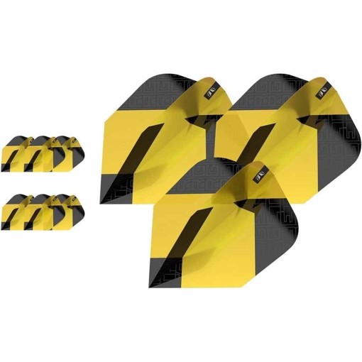 Masquedardos Plumas Target Tag Black Yellow (3 Sets) No6 337780