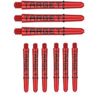 Masquedardos Cañas Target Pro Grip Tag Shaft Short 3 Sets Red Black (xxmm) 380320