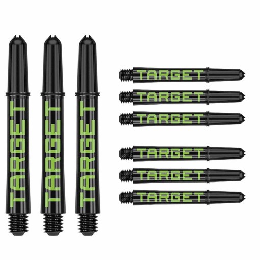 Masquedardos Cañas Target  Pro Grip Tag Shaft Short 3 Sets Black Green (34mm) 380310