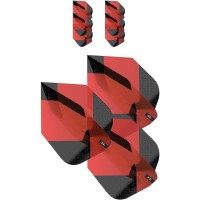 Masquedardos Plumas Target Tag Black Red (3 Sets) Ten X 337850