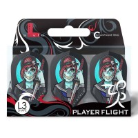 Masquedardos Champagne Flights L-style L3pro Shape Ludo Le Mat Feathers Black F53032