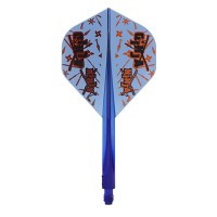 Masquedardos Plumas Condor Axe Standard Matt Campbell Ginja Ninja Azul L 33.5mm 3 Uds. Negro