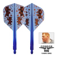 Masquedardos Plumas Condor Axe Standard Matt Campbell Ginja Ninja Azul L 33.5mm 3 Uds. Negro