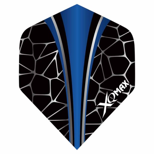 Masquedardos Plumas Flights Xqmax Pet Darts Standard Blue Crackle Qd8201280