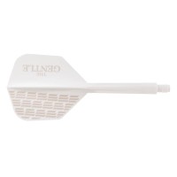 Masquedardos Plumas Condor Axe Shape The Gentle White M 27.5mm 3 Uds.