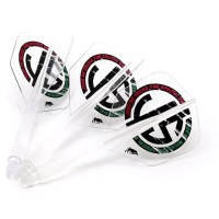 Masquedardos Plumas Condor Axe Special One 3 Shape Clear M 27.5mm 3 Uds.