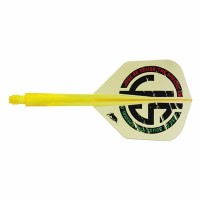 Masquedardos Plumas Condor Axe Special One 3 Shape Clear Yellow M 27.5mm 3 Uds.