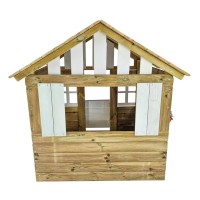 Masquedardos Casita Infantil De Madera Masgames Lollipop Blanca Ma800527