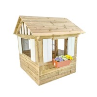 Masquedardos Casita Infantil De Madera Masgames Lollipop Blanca Ma800527